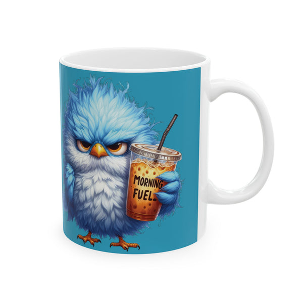 Grumpy Bird Coffee Mug - Funny Bird Ceramic Cup, Cute Gift Coffee Lovers