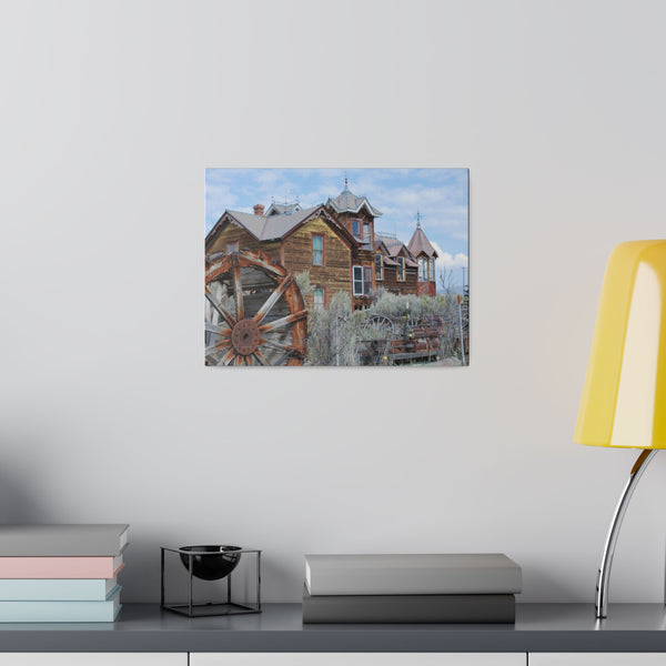 Ghost Town Montana Old West Art Mansion Canvas Print 4 Sizes