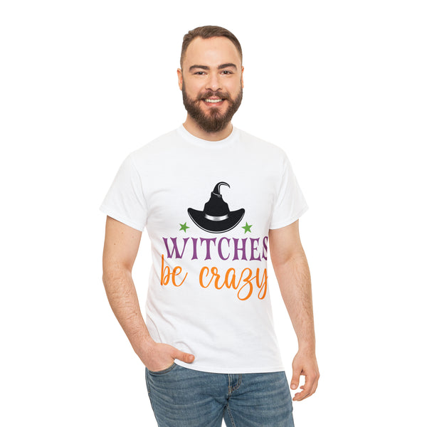 Witches be Crazy Halloween Unisex Heavy Cotton Tee 3 colors
