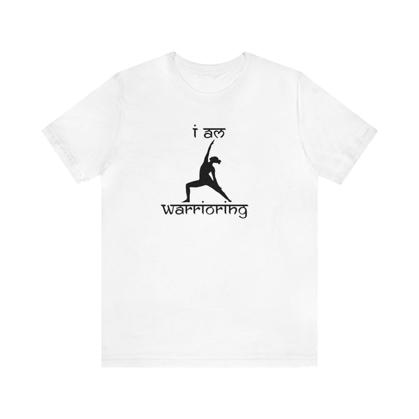 Gifts for Yoga Lovers Peaceful Warrior Pose Unisex Jersey Short Sleeve Tee Cotton/Cotton-Blend
