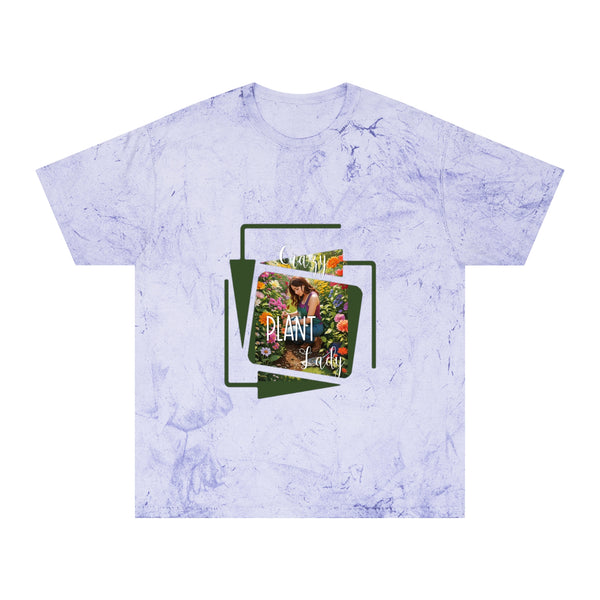Crazy Plant Lady Unisex Color Blast T-Shirt Colorful Flowers