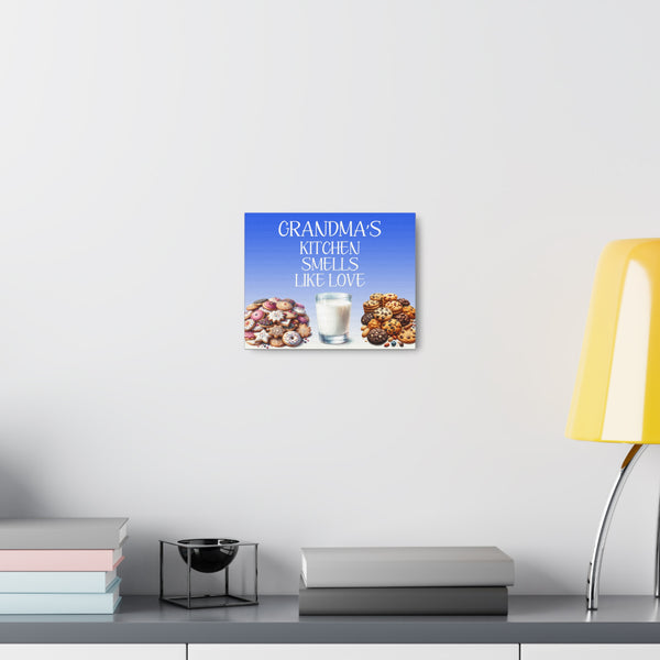 Gifts for Grandma, Kitchen Sign with Cookies, Canvas Wall Hanging for Home Decor