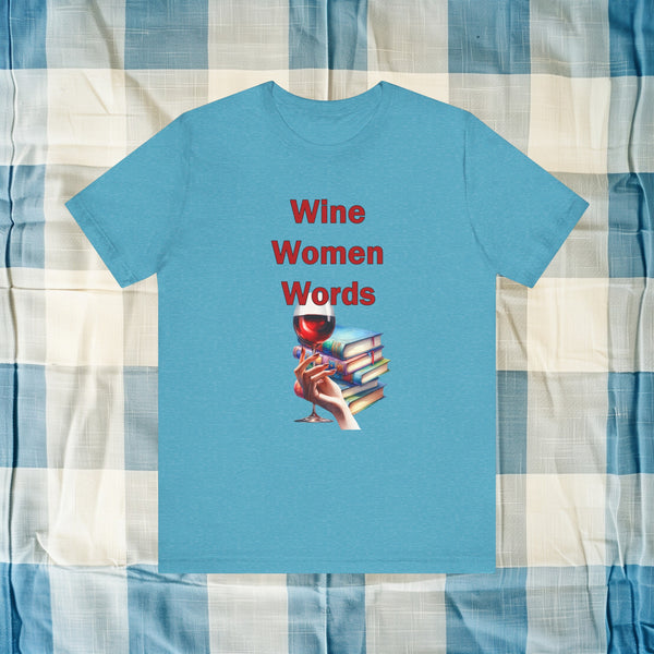 Book Club T-shirt Wine Women Words