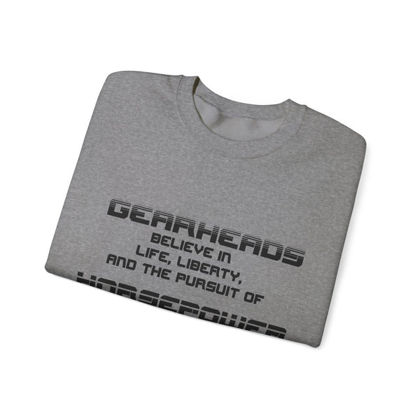 Gift for Gearheads Pursuit of Horsepower Unisex Heavy Blend™ Crewneck Sweatshirt
