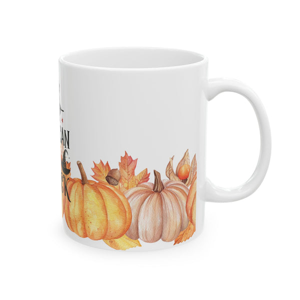 I Can Drive a Stick Witch Halloween Pumpkins Ceramic Coffee Mug