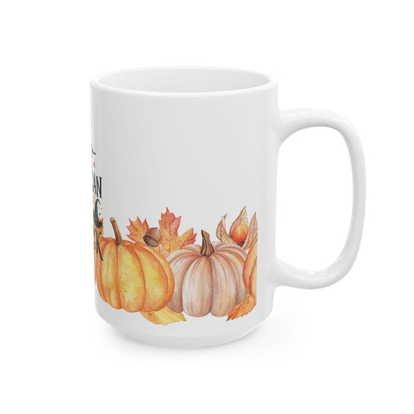 I Can Drive a Stick Witch Halloween Pumpkins Ceramic Coffee Mug