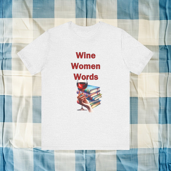 Book Club T-shirt Wine Women Words