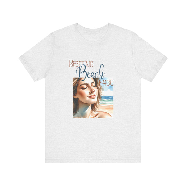 Resting Beach Face T-Shirt Beach Life Wear for Women