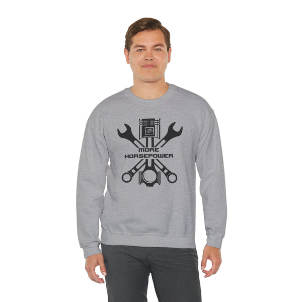 Gifts for Gearheads More Horsepower Unisex Heavy Blend™ Crewneck Sweatshirt