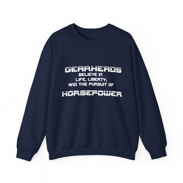 Gift for Gearheads Pursuit of Horsepower Unisex Heavy Blend™ Crewneck Sweatshirt