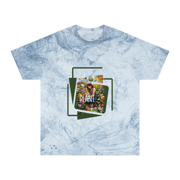Crazy Plant Lady Unisex Color Blast T-Shirt Colorful Flowers