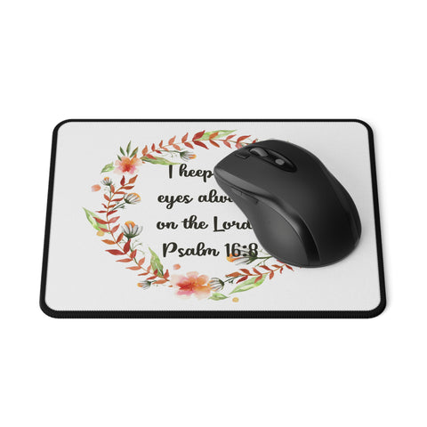 Keep My Eyes Bible Verse Non-Slip Mouse Pads Home Office Décor Inspiring