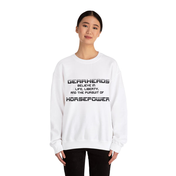 Gift for Gearheads Pursuit of Horsepower Unisex Heavy Blend™ Crewneck Sweatshirt