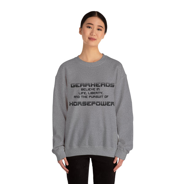 Gift for Gearheads Pursuit of Horsepower Unisex Heavy Blend™ Crewneck Sweatshirt