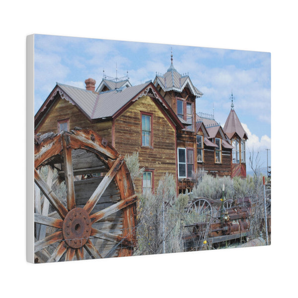 Ghost Town Montana Old West Art Mansion Canvas Print 4 Sizes
