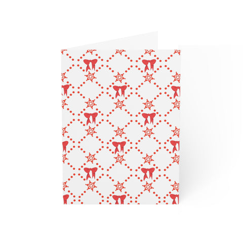 Red Bow Holiday Greeting Cards Christmas with Envelopes Multi Packs
