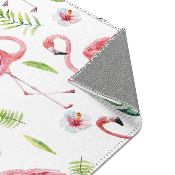 Florida Tropical Flamingo Beach Area Rugs 3 Sizes Durable