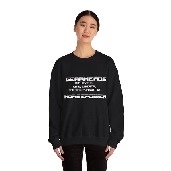 Gift for Gearheads Pursuit of Horsepower Unisex Heavy Blend™ Crewneck Sweatshirt