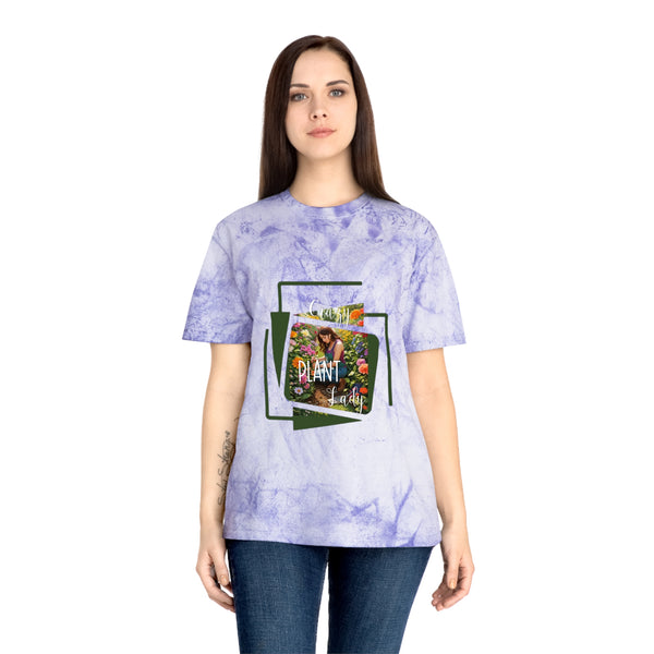 Crazy Plant Lady Unisex Color Blast T-Shirt Colorful Flowers
