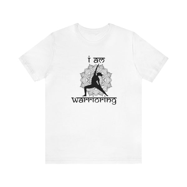 Gifts for Yoga Lovers Peaceful Warrior Pose Mandela Unisex Jersey Short Sleeve Tee Cotton/Cotton-Blend