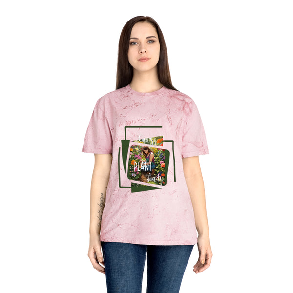 Crazy Plant Lady Unisex Color Blast T-Shirt Colorful Flowers