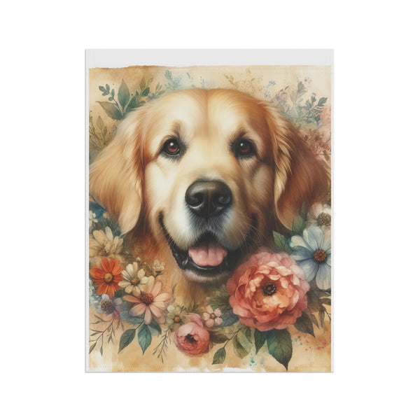 Golden Retriever Garden Banner Dog Lover Outdoor Flag Yard Decor, Pet Lover Gift
