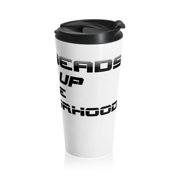 Gifts for Gearheads Rev Up Stainless Steel Travel Mug 15 oz with Lid