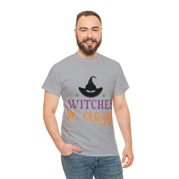 Witches be Crazy Halloween Unisex Heavy Cotton Tee 3 colors