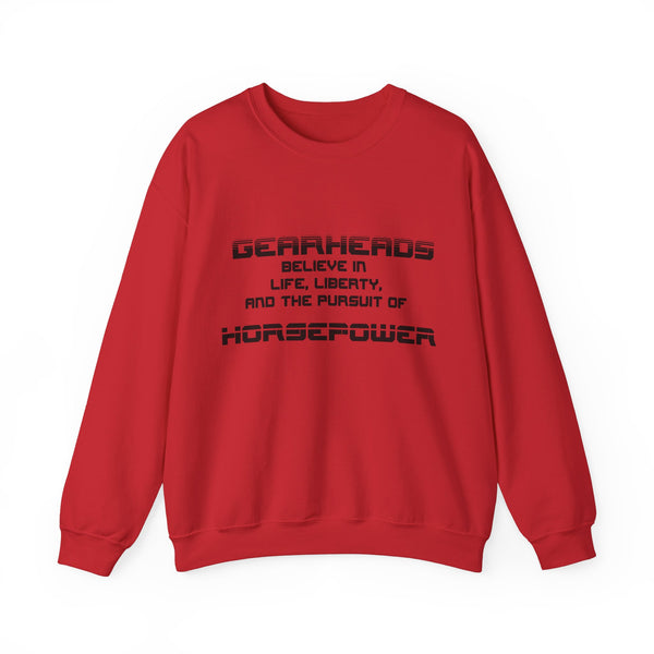 Gift for Gearheads Pursuit of Horsepower Unisex Heavy Blend™ Crewneck Sweatshirt