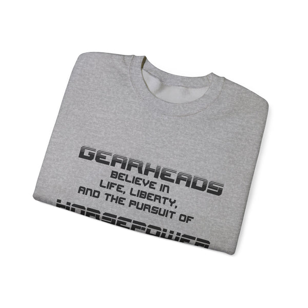 Gift for Gearheads Pursuit of Horsepower Unisex Heavy Blend™ Crewneck Sweatshirt