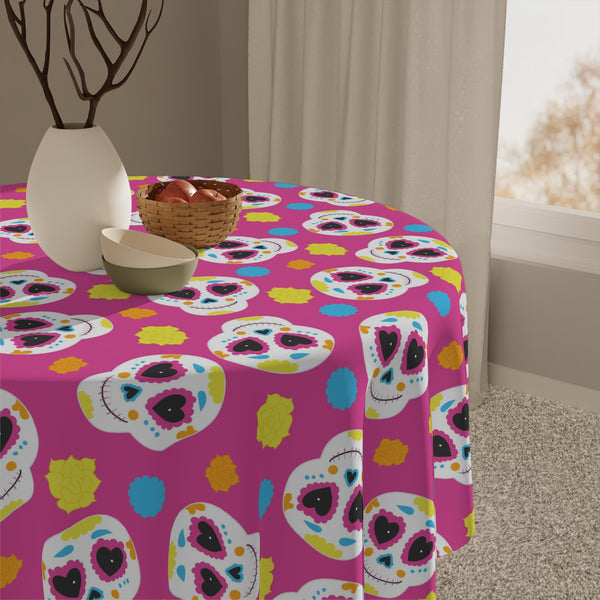 Pink Sugarskull Tablecloth Décor Day of the Dead