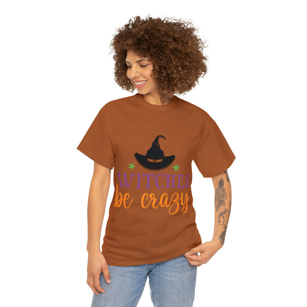 Witches be Crazy Halloween Unisex Heavy Cotton Tee 3 colors