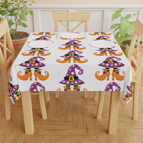 Halloween Witch Feet and Hat Tablecloth Décor Holiday
