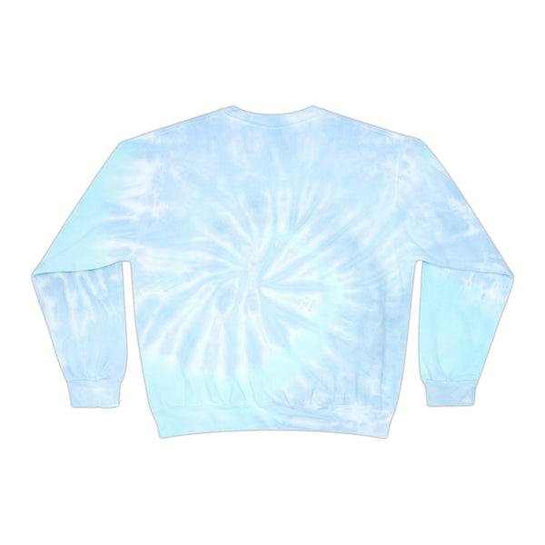 Writing Because Murder is Wrong Unisex Tie-Dye Writer's Sweatshirt Multicolored
