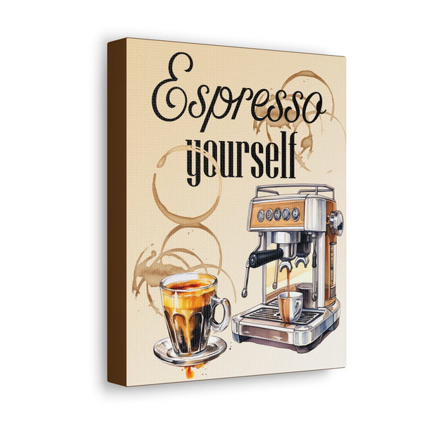 Espresso Yourself Coffee Lovers Kitchen Canvas Gallery Wraps Home Decor