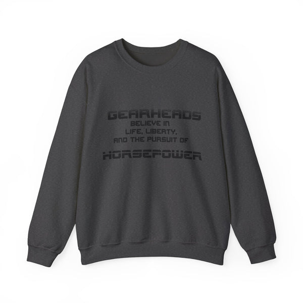 Gift for Gearheads Pursuit of Horsepower Unisex Heavy Blend™ Crewneck Sweatshirt