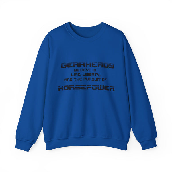 Gift for Gearheads Pursuit of Horsepower Unisex Heavy Blend™ Crewneck Sweatshirt