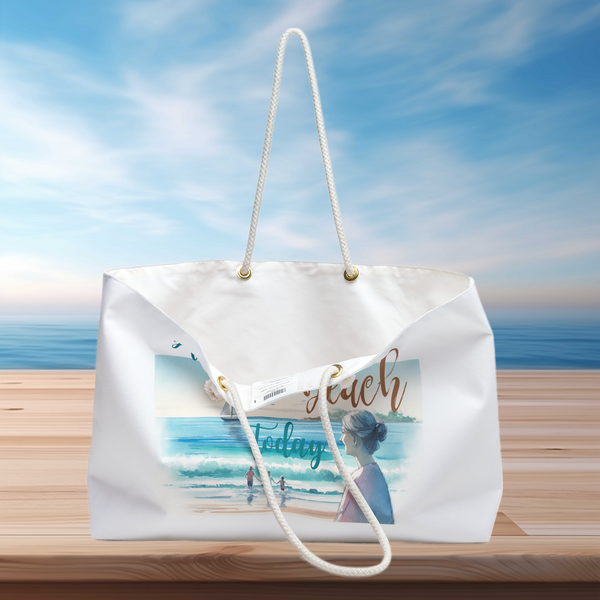 Feel Like a Beach Today Weekender Bag, Tote Bag for Women, Beach Bag, Weekend Getaway Bags