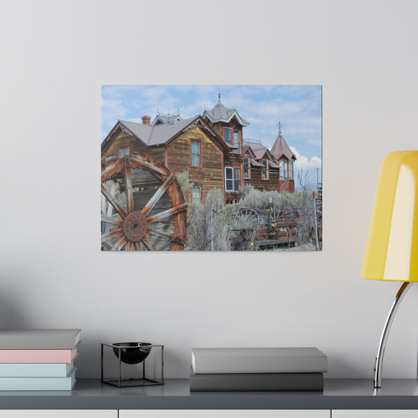 Ghost Town Montana Old West Art Mansion Canvas Print 4 Sizes