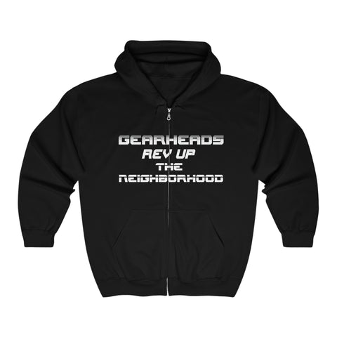 Gifts for Gearheads Rev Up Hoodie Unisex Heavy Blend™ Full Zip Hooded Sweatshirt