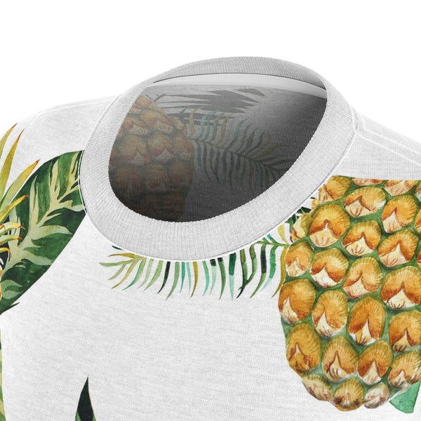 Pineapple Women's Cut & Sew Tee (AOP) Welcome Tropical Shirt for Women