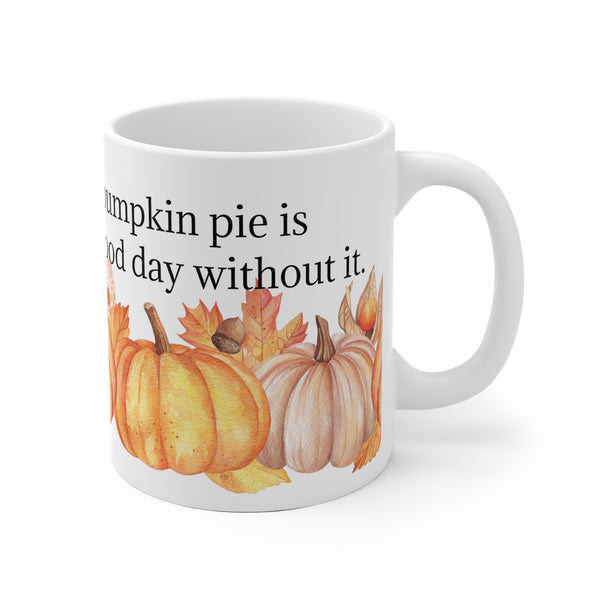 Pumpkin Pie Coffee Mug 2-Sizes 11oz/15oz Dishwasher Microwave Safe