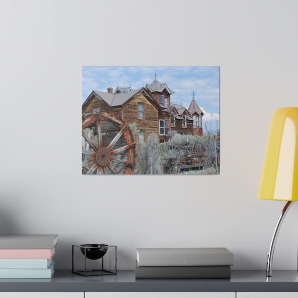 Ghost Town Montana Old West Art Mansion Canvas Print 4 Sizes