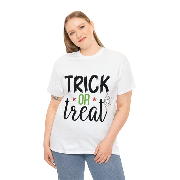 Trick or Treat Halloween Unisex Heavy Cotton Tee 3 colors