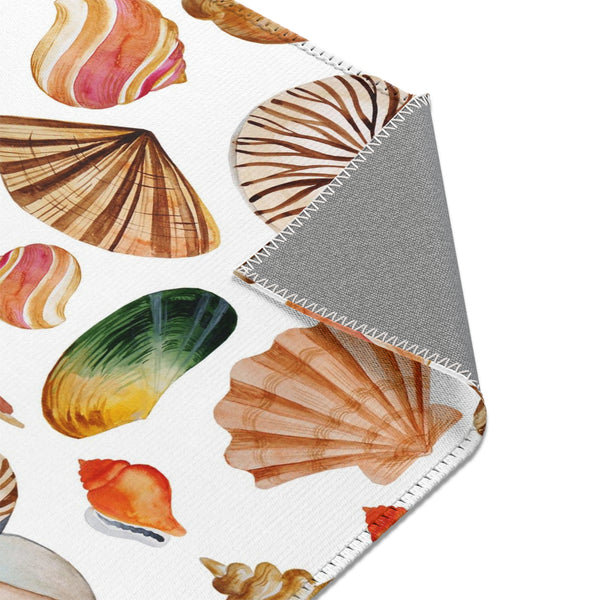 Beach Seashells Tropical Area Rugs 3 Sizes Durable Home Decor