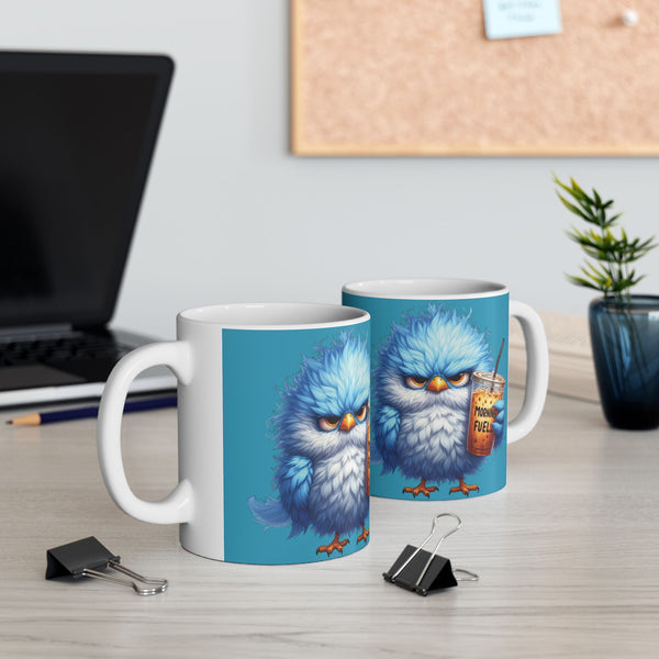 Grumpy Bird Coffee Mug - Funny Bird Ceramic Cup, Cute Gift Coffee Lovers