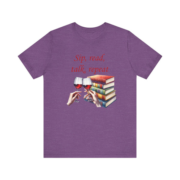 Book Club T-shirt Sip Read Talk Repeat