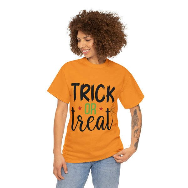 Trick or Treat Halloween Unisex Heavy Cotton Tee 3 colors