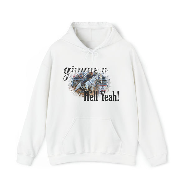 Gifts for Cowgirls Gimme a Hell Yeah Unisex Heavy Blend™ Hooded Sweatshirt