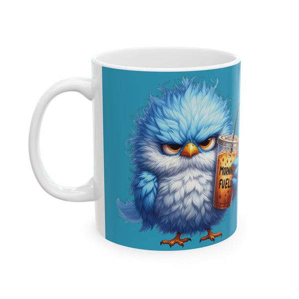 Grumpy Bird Coffee Mug - Funny Bird Ceramic Cup, Cute Gift Coffee Lovers